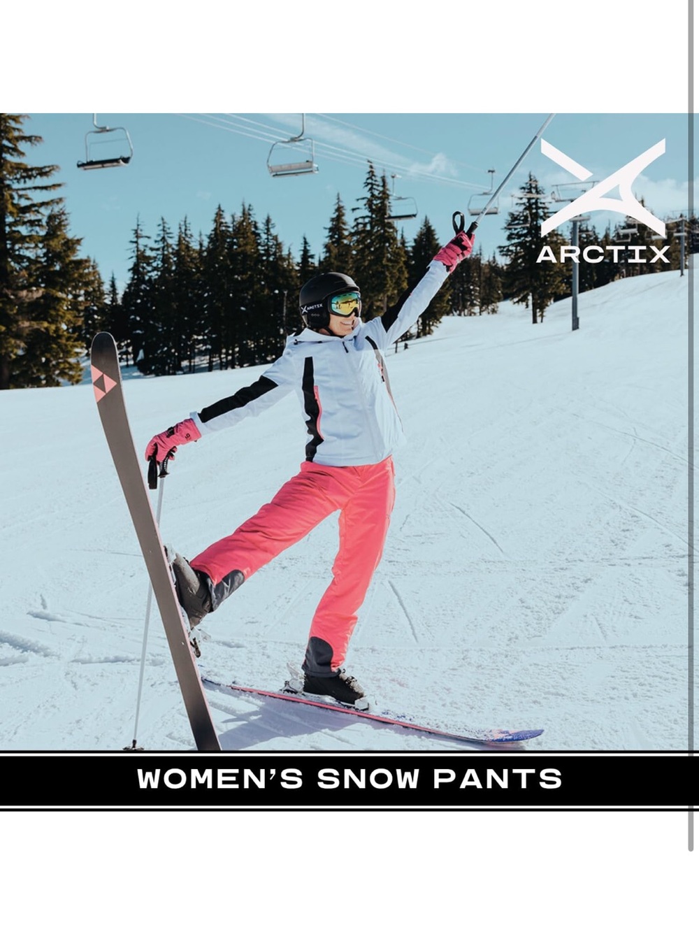 Arctix Women's Insulated Snow Pants, Black, 2X 1007/bb5 - Picture 2 of 8
